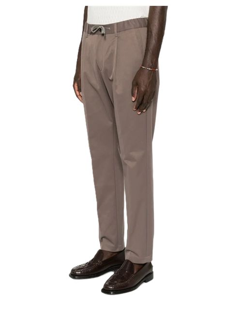 Pantaloni affusolati con coulisse tortora scuro HERNO | PT000236U129052700 TORTORA SCURO